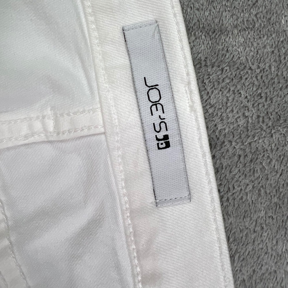 Joe's High-Rise Flare Jeans Womens 32 White Solid Stretch Denim Flare Leg - Picture 12 of 15